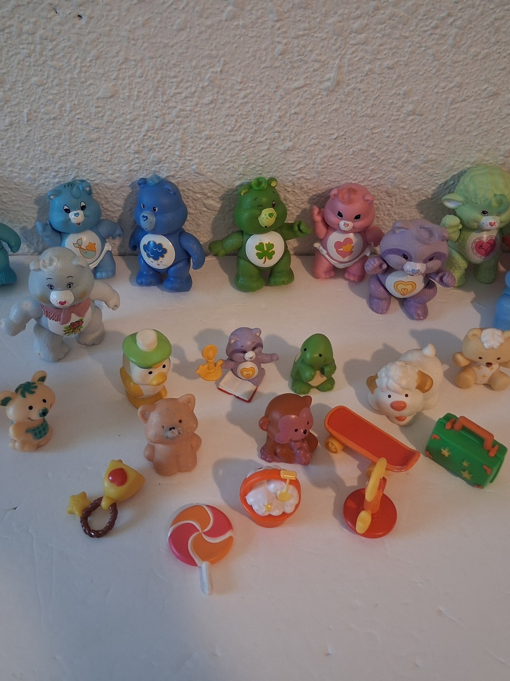 Vintage Rare Mint 80s Carebear Lot Toys Plus Accessories Strawberry Shortcake